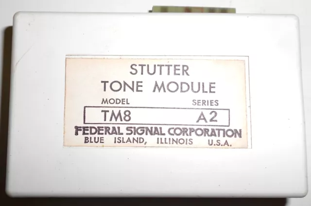 Federal Signal Corporation, Stutter Tone Module, Tm8, Series A2