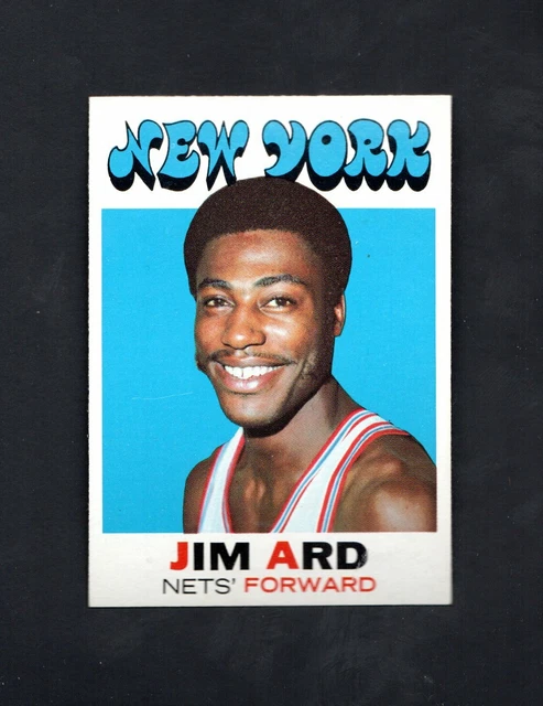 1971 Topps Jim Ard #191 ~~ NY Nets ~~ High Grade  ~~  Set Break!