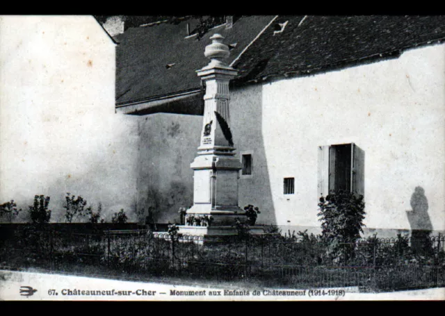 CHATEAUNEUF-sur-CHER (18) MONUMENT aux MORTS 1914-1918