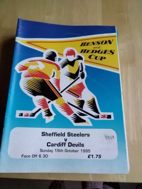 1995/96 Sheffield Steelers V  Cardiff Devils  Ice Hockey 15/10