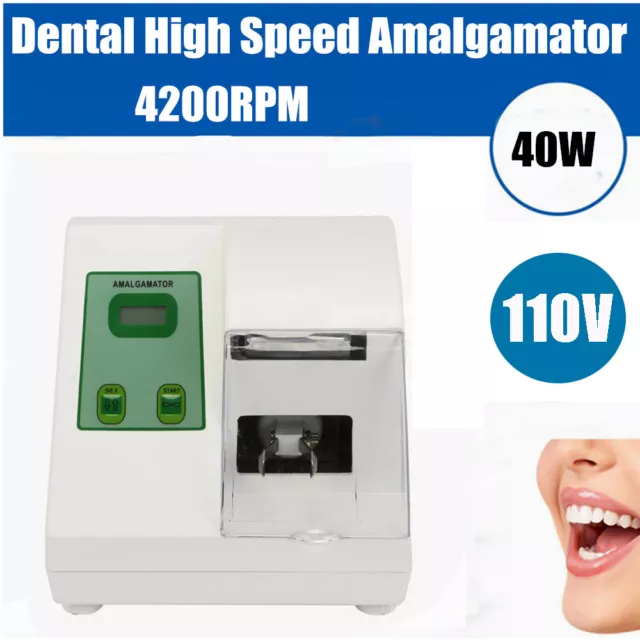 4200rpm Dental Amalgamator High Speed Digital Lab Amalgam Capsule Mixer Blender