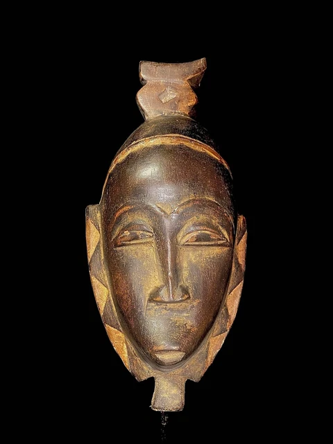 African mask antiques tribal Face vintage African Mask with unique GURO -6328
