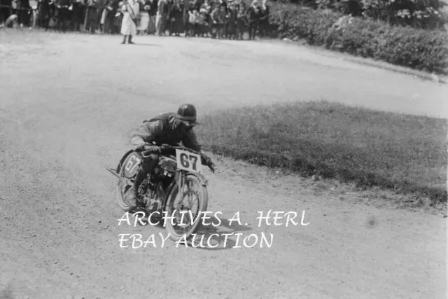 Sunbeam factory racer George Dange 1921 Isle of Man Senior TT racing photo