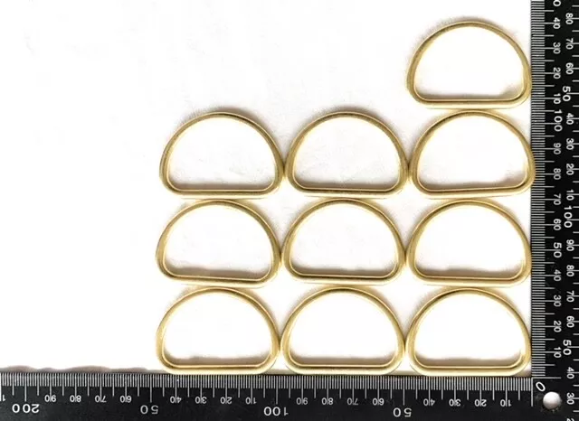 10 x D rings 42mm x 4mm (Gold) (will post within 24hours of purchase)