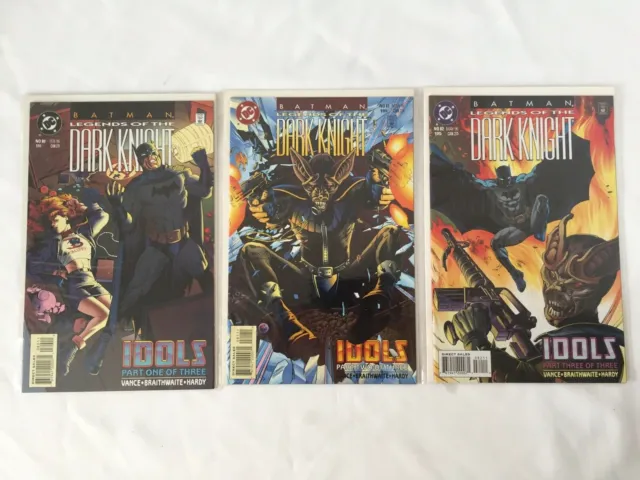 1996 DC Comics Batman Legends of the Dark Knight Idols Complete Set Lot of 3