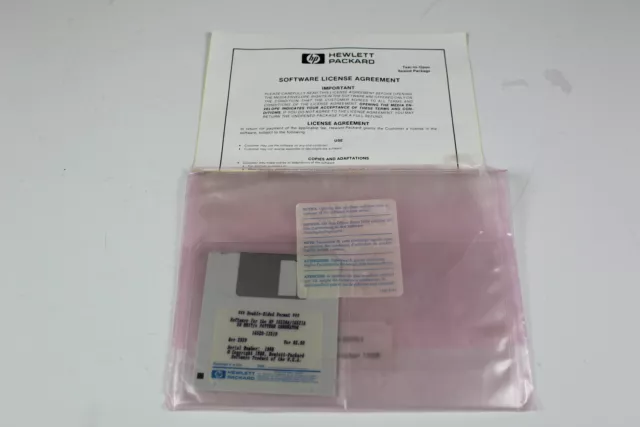 Agilent 16520-68701 Floppy disk of Software for HP 16520A/16521A Item no. 015