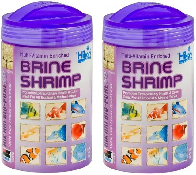 Hikari Brine Shrimp Fish Food .42 oz. 2-Pack Free Shipping