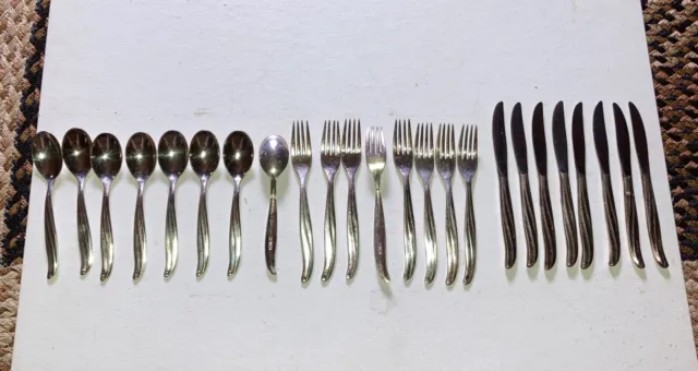 TWA Airlines Silverware by International Silver Co 8 Place Settings!!  Nice!