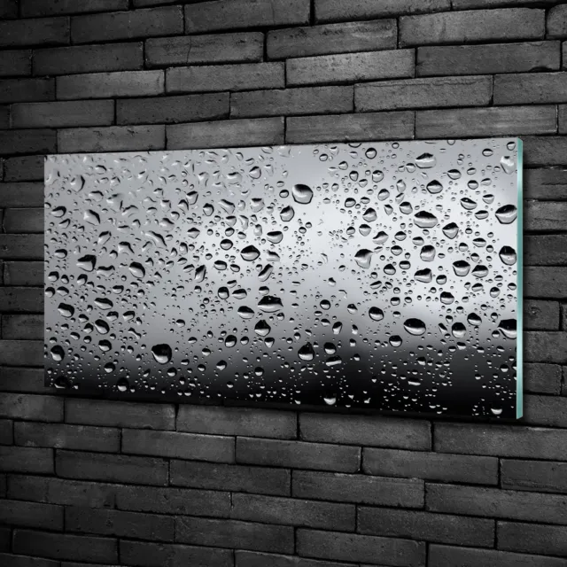 Wandbild Glas-Bild Druck auf Glas 100x50 Deko Sonstige Wassertropfen