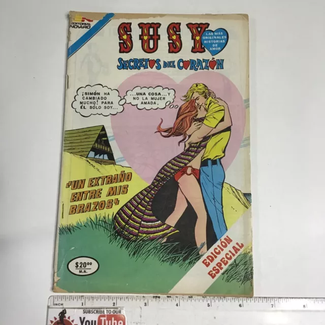 1982 Spanish Comics Edicion Especial Susy # Secretos Del Corazon Novaro Mexico