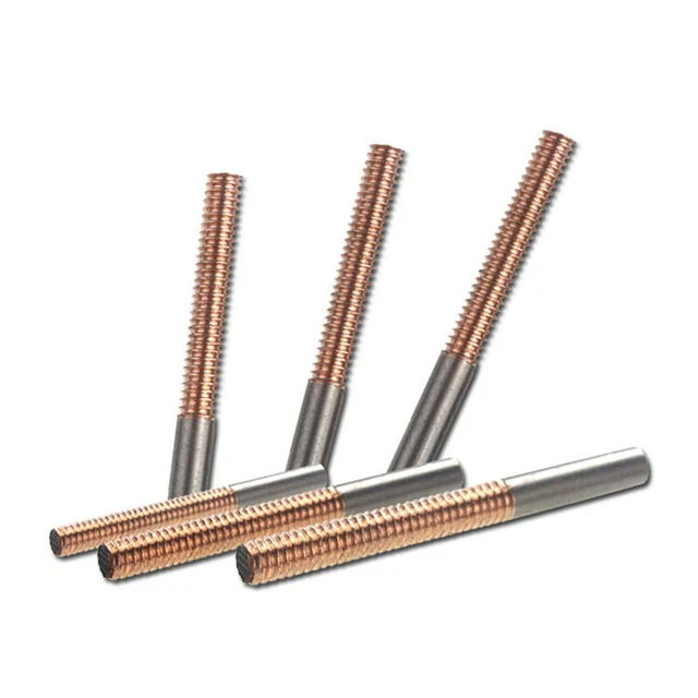 METRIC M3-M10 THREADED Electrode Tungsten Copper Round Rod, Electrode ...