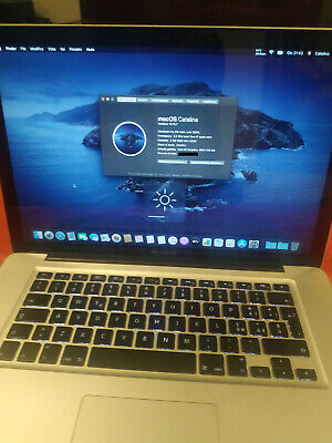 MacBook Pro 15.4" fine-2011 Mac Os Catalina 2.2ghz con video AMD disattivato