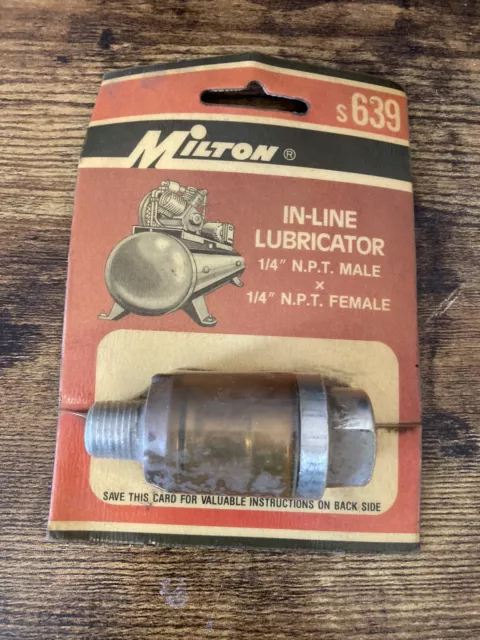 Milton S639 In Line Lubricator, Lubricate Pneumatic Tools for Protection