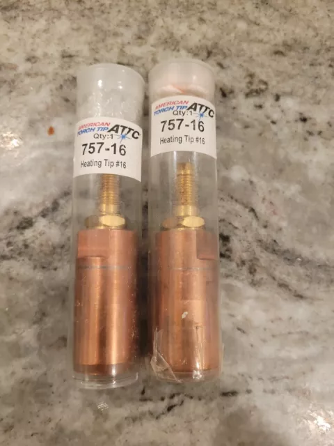 2 New American Torch Tips 757-16 Heating Tip #16 ATTC 2 TIPS