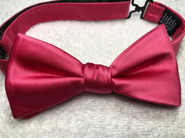 CROFT AND BARROW Mens Adjustable Bow Tie Hot Pink Nwot $9.88 - PicClick