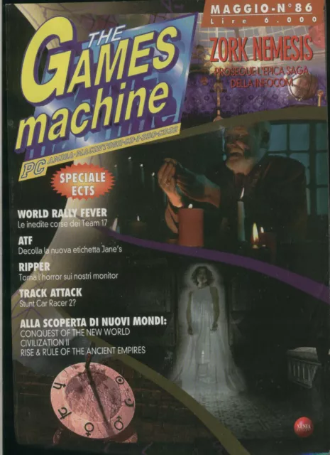 tgm 86the GAMES MACHINE zork nemesis,atf,ripper,world rally fever,civilization2