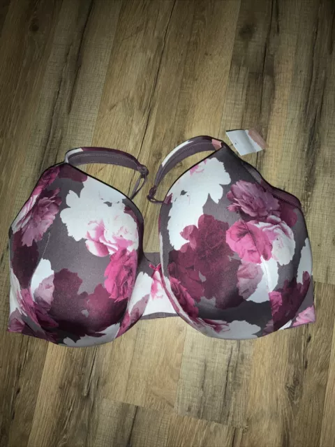 CACIQUE LANE BRYANT Floral LIGHTLY LINED Full Coverage BRA SZ 50D NWT  $44.95