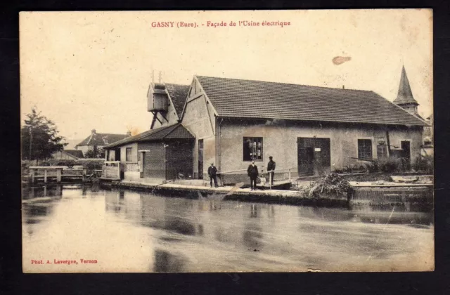 GASNY eure CPA 27 facade de l'usine electrique