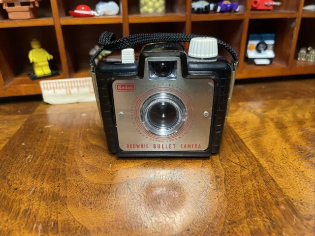Vintage 1950s Kodak Brownie Bullet Camera w/ Strap