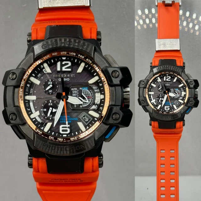 CASIO G-SHOCK GRAVITYMASTER GPW-1000-4AJF Sky Cockpit Orange Working N ...