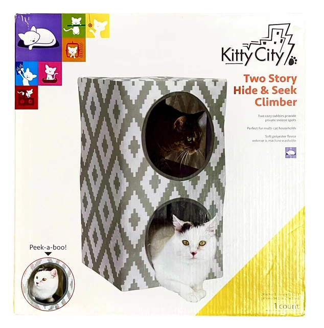 Kitty City Two Story Hide and Seek Climber