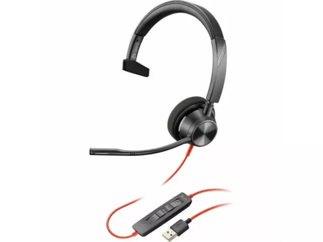 HP Poly Blackwire 3315 Microsoft Teams Certified USB-A Headset Model 76J13AA