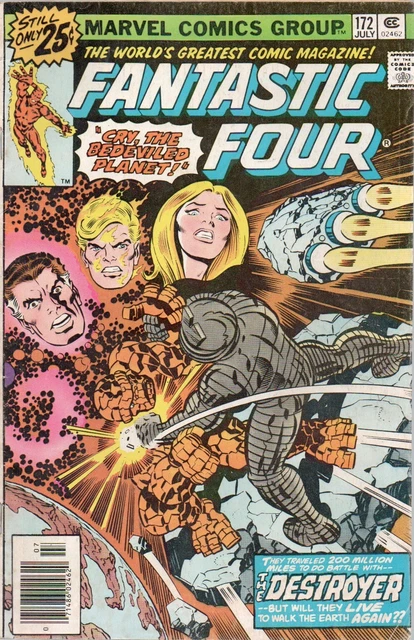 FANTASTIC FOUR #172 (1976), Jack Kirby cover art, Galactus, High Evolutionary