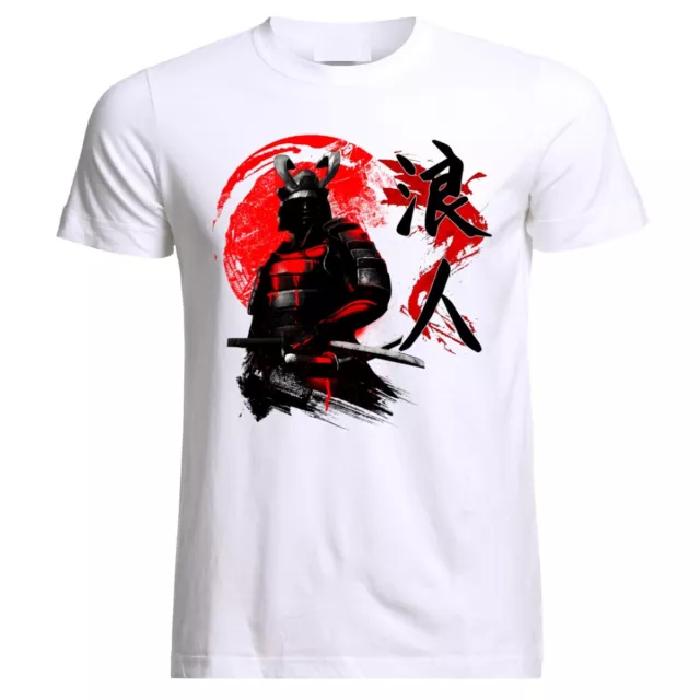 Bushido Code Samurai Mask Sword Japanese Ronin Katana T-Shirt