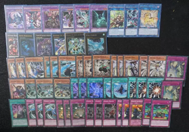 Mazo de torneo Yugioh YOSENJU (15 extra, grapas, compuertas de inundación y mucho más)!