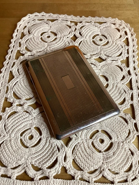 ÉTUI À CIGARETTES En Métal 12,5x8,5 Vintage EUR 13,00 - PicClick FR