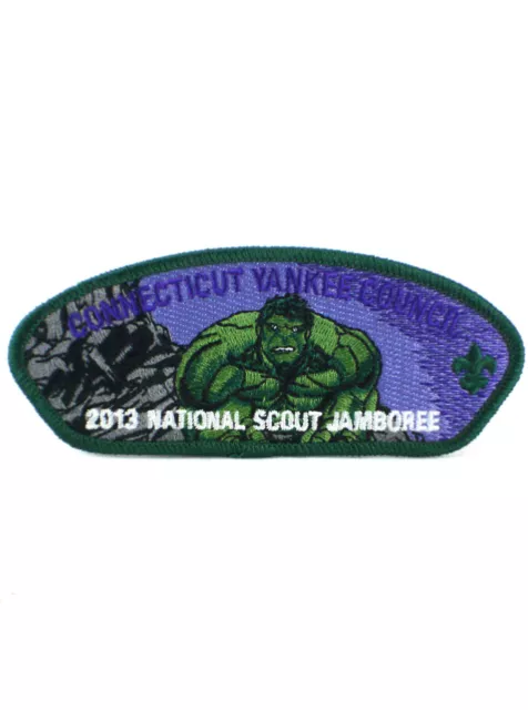 2013 National Scout Jamboree Connecticut Yankee Council Hulk Patch Marvel BSA