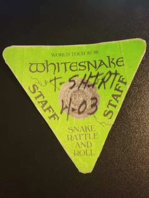 1987 Whitesnake - Backstage Pass-Not Used