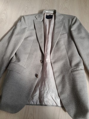 Leinen D20 Tommy Hilfiger Sakko Nicolas 106 braun gestreift Einreiher 2-Knopf 