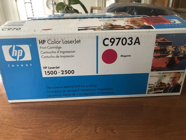 HP Color Lazerjet Printer Cartridge for LJ 1500 2500, Magenta, C9703A