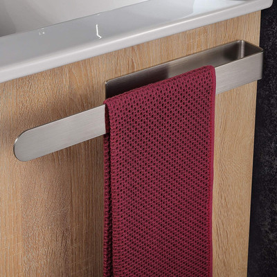 Portasciugamani in acciaio inox,unipolare/senza punterie/senza trapano/3M adesivo/porta asciugamano bagno/hotel/cucina/balcone/asciugamano semplice 