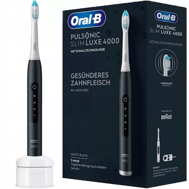 Oral-B Pulsonic Slim Luxe 4000 - Elektrische Zahnbürste schwarz