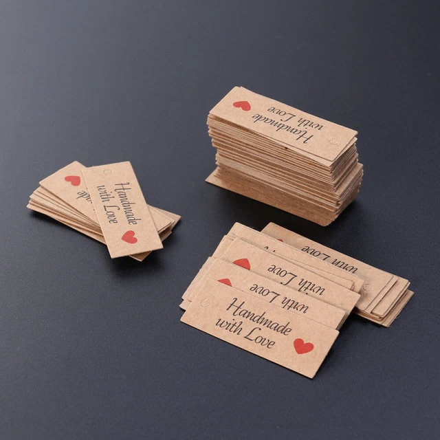 200 Étiquettes Cadeau En Papier Kraft HAKACC | Avec Cordon De Jute Pour Emballage