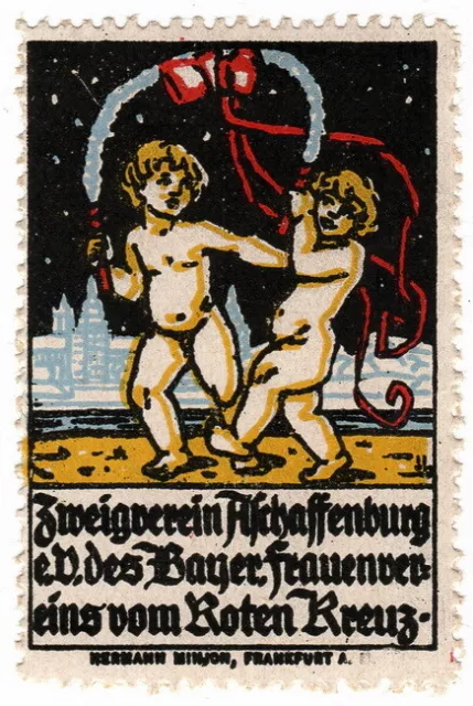 (I.B) Germany (Great War) Cinderella : Bavaria Red Cross Fund (Aschaffenburg)