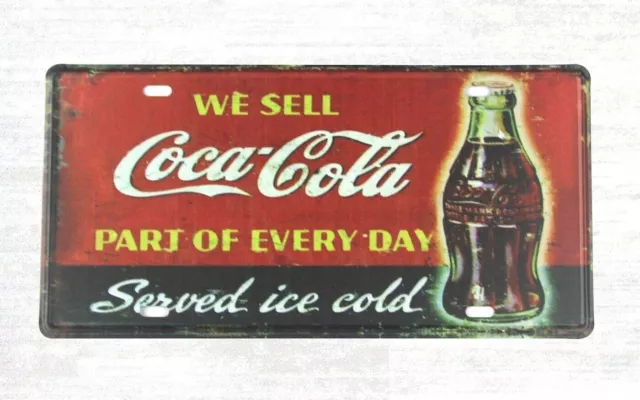 We Sell Coca-Cola Part of Every Day tin sign car plate garage banners