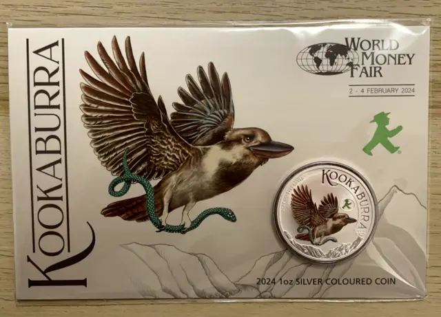 Kookaburra WMF World Money Fair 2024 Ampelmann Berlin Silber 1 OZ Australian