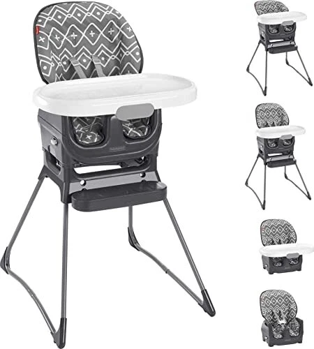 Fisher-Price Baby to Deluxe High Chair and Portable Seat with Tray Liner Plus...
