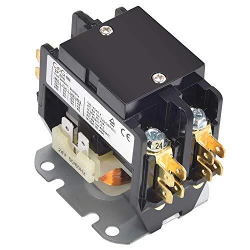 2 Pole Air Conditioner Contactor 30 Amp 24V Coil,Condenser Contactor Compressor