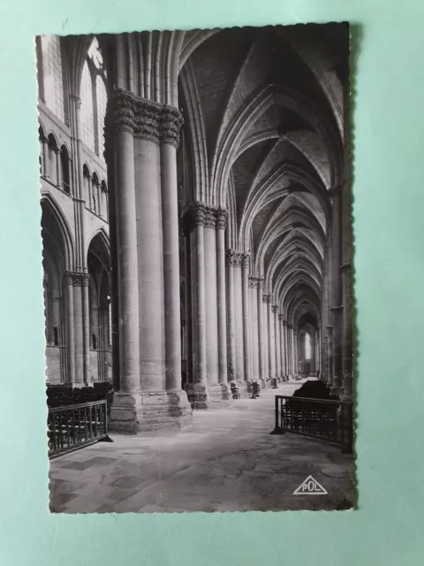 Carte Postale de France de la Marne La Cathédrale Bas-Côté Sud 1951