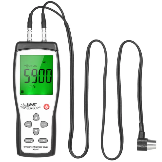 SMART SENSOR Handheld LCD Digital Ultrasonic Thickness Tester Depth Meter V8T1