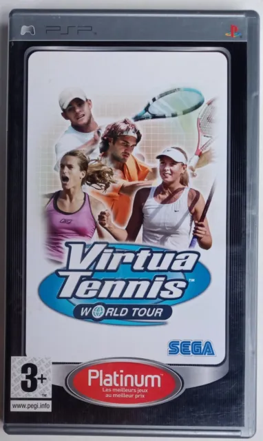 Virtua Tennis World Tour PSP Sony PlayStation Portable Complet Platinum