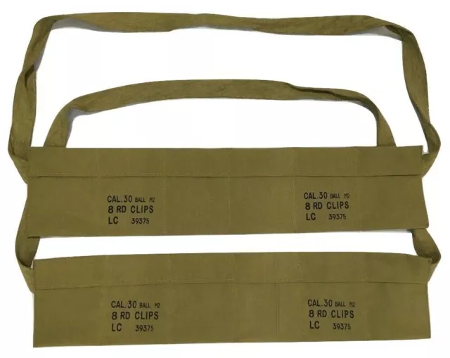 (Paquete de 5) Bandolera de tela de algodón del Ejército de EE. UU. para M1... 2