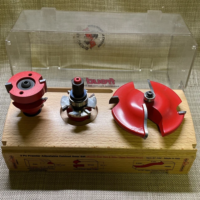 Freud 3 Piece Premier Adjustable Cabinet Bit Set (97-154)