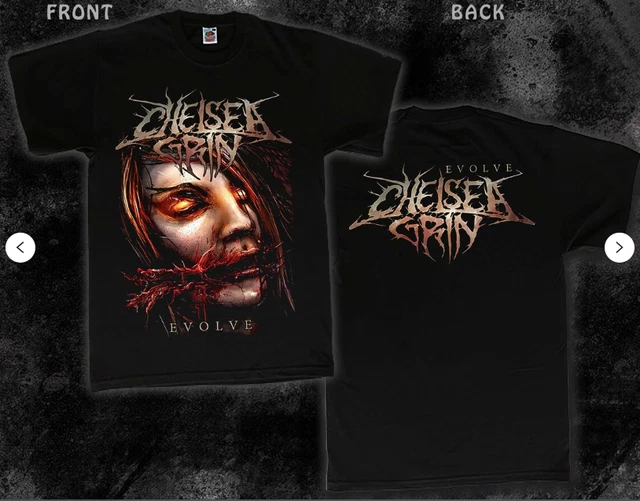 New DTG printed T-shirt - Chelsea Grin - Evolve - size- S,M,L,XL,2-3