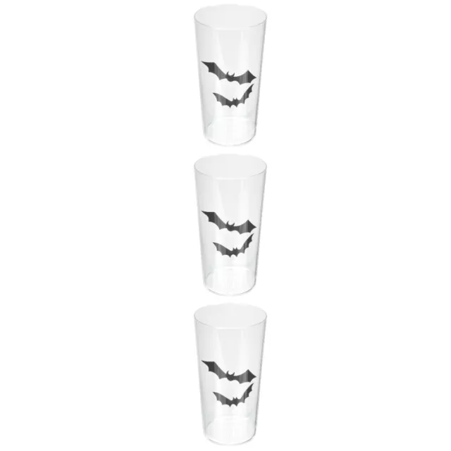 3 Pieces Glass Cocktail Juice Cup Halloween Drinking Glasses