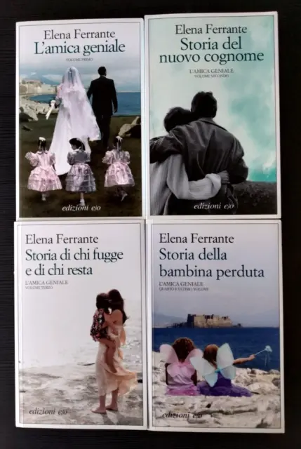 Elena Ferrante - L'AMICA GENIALE - Quadrilogia completa - Edizioni e/o - Q NUOVI